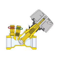 CALEFFI Ręczny zawór równoważący 1/2" 130400