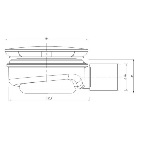 AKCES Syfon brodzikowy SPEED 2 90mm 19229