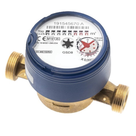 BMETERS GSD8-I Wodomierz zimna woda 1,6m3/h Przyłącze 3/4" 8IA00F12SSBIV0