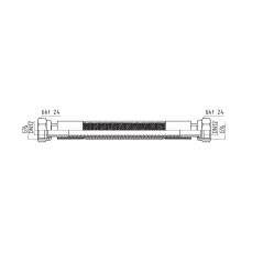 PERFEXIM PRZYŁĄCZE ELASTYCZNE DO GAZU WW 1/2" x 1/2" 750mm 11-016-0750-000