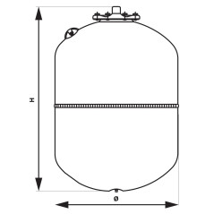 Ferro Naczynie przeponowe solarne wiszące 12L 3/4" SO12W