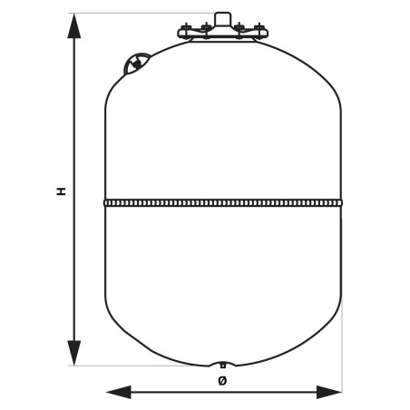 Ferro Naczynie przeponowe solarne wiszące 12L 3/4" SO12W