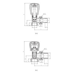 PERFEXIM ZAWÓR GRZEJNIKOWY KĄTOWY 3/8" PHA-032 20-032-0100-300