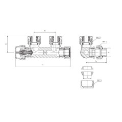 PERFEXIM ZINTEGROWANY ZESTAW TERMOSTATYCZNY KĄTOWY BIAŁY 1/2" PHA-036W