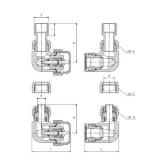 PERFEXIM KOMPLET TERMOSTATYCZNY CZARNY MAT 1/2" PHA-037CM LEWY