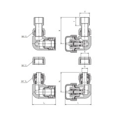 PERFEXIM KOMPLET TERMOSTATYCZNY 1/2" BIAŁY PHA-038W PRAWY