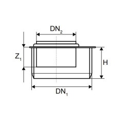 MagnaPlast HT PLUS Redukcja krótka HTR 110/75mm 11345 Kanalizacja