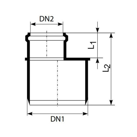 MagnaPlast HT PLUS Redukcja HTR 40/32mm 420410 Kanalizacja