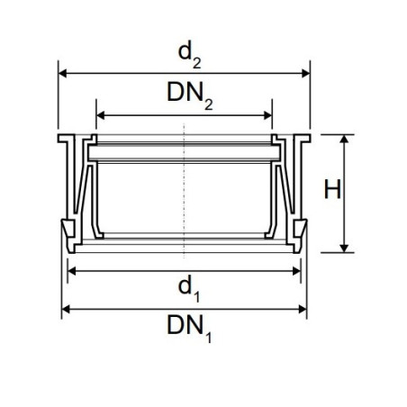 MagnaPlast HT PLUS Redukcja wewnętrzna HTR 160/110mm 11356 Kanalizacja