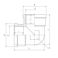 PERFEXIM Kolano mosiężne wzmocnione PHA-310 5/4" 07-010-0320-000