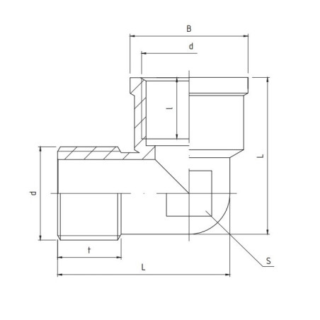 PERFEXIM KOLANO MOSIĘŻNE WZMOCNIONE WZ PHA-311 1" 07-011-0250-000