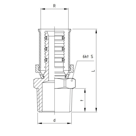 PERFEXIM NYPEL REDUKCJA ZAPRASOWYWANY GZ 901 16 x 1/2" 62-901-1615-000