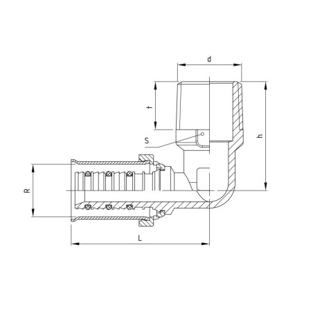 PERFEXIM KOLANO REDUKCJA ZAPRASOWYWANE GZ 904 25 x 3/4" 62-904-2520-000