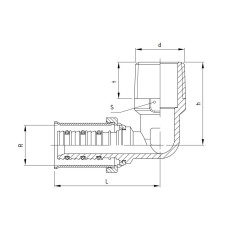 PERFEXIM KOLANO ZAPRASOWYWANE GZ 904 25 x 1" 62-904-2525-000