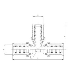 PERFEXIM Trójnik PRESS PLUS DN20 Równoprzelotowy 62-909-0200-000