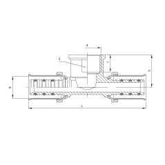 PERFEXIM TRÓJNIK ZAPRASOWYWANY GW 25 x 1" x 25 912 62-912-2525-000