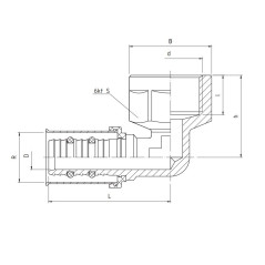 PERFEXIM Kolano Redukcyjne Zaprasowywane 16 x 1/2" GW 735 62-735-1615-000