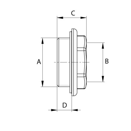 FLAMCO Korek redukcyjny do grzejników stalowych i żeliwnych 5/4" x 1/2" Lewy F10907