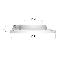 FLAMCO Rozeta biala zatrzaskowa FlamcoFix RKW 12 12112