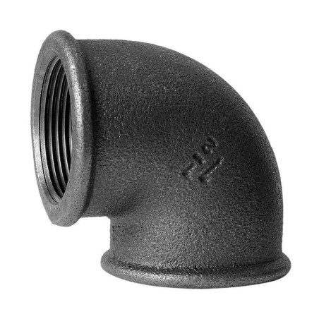 FITTING Kolano nakrętne STRONG Czarne A1 GW 1 1/2"  FIT 90C-6/4