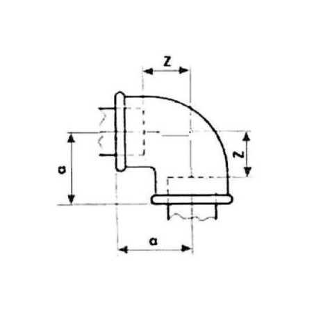 FITTING Kolano nakrętne STRONG Ocynk A1 GW 1/2" FIT 90-1/2