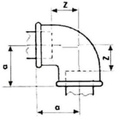 FITTING Kolano nakrętne STRONG Ocynk A1 GW 5/4" FIT 90-5/4