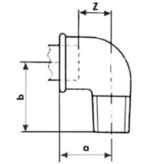 FITTING Kolano nakrętno wkrętne STRONG Ocynk A4 GW x GZ 3/8" FIT 92-3/8