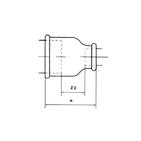 FITTING Mufa redukcyjna STRONG Ocynk M2 GW 5/4" x 1" FIT 240-5/4X1