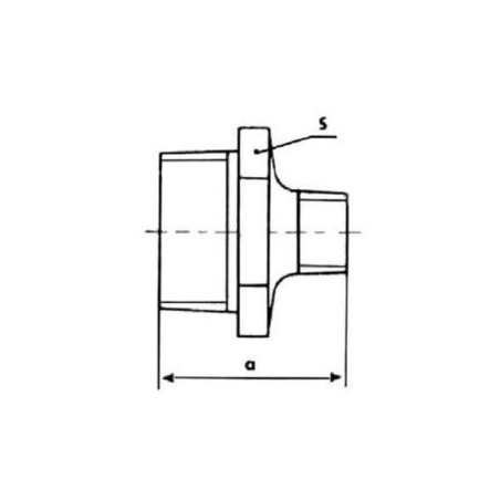 FITTING Nypel redukcyjny STRONG Czarny N8 GZ 5/4" x 3/4" FIT 245C-5/4X3/4