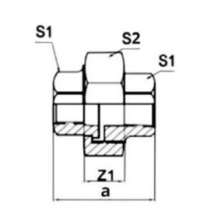 FITTING Śrubunek STRONG Ocynk U1 GW 1/2" FIT 330-1/2