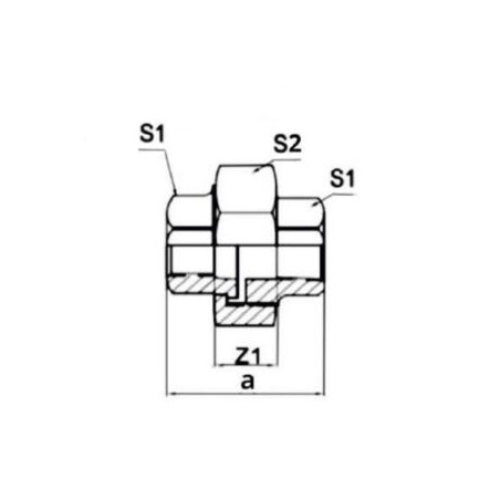 FITTING Śrubunek STRONG Ocynk U1 GW 5/4" FIT 330-5/4