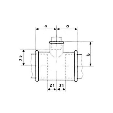 FITTING STRONG Trójnik redukcyjny Czarny 5/4"x1"x5/4" GW B1 FIT 130C-5/4X1