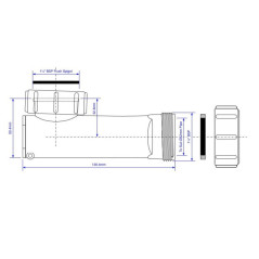 McAlpine Syfon umywalkowy niski 5/4"x32mm z membraną silikonową WHB1-32