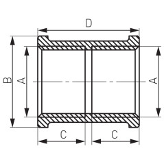 Ferro Mufa mosiężna 3/4" M03Z