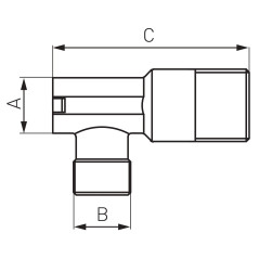 Ferro Zawór kątowy grzybkowy 1/2" x 1/2" Z1212G