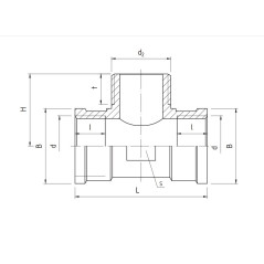 PERFEXIM  TRÓJNIK MOSIĘŻNY WZMOCNIONY WZ PHA-313 3/8" 07-013-0100-000