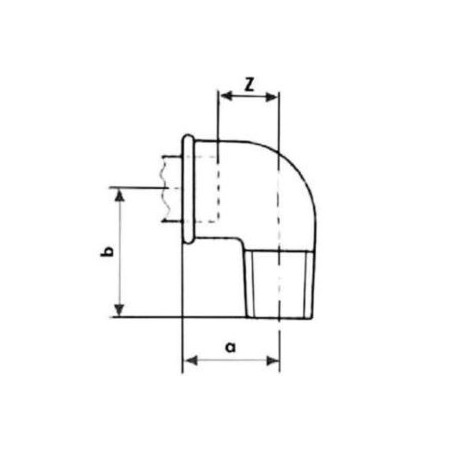 FITTING Kolano nakrętno wkrętne STRONG Czarne A4 GW x GZ 1" FIT 92C-1