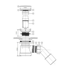 McAlpine Syfon brodzikowy 50mm 50-HC26-SS