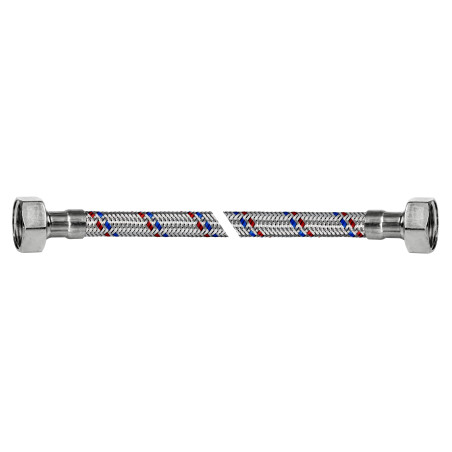 VERO STANDARD Przyłącze proste w oplocie stalowym 1/2"x1/2" GWxGW 100cm DN8 P31V