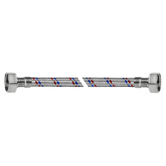 VERO STANDARD Przyłącze proste w oplocie stalowym 3/8"x3/8" GWxGW 120cm DN8 P52V