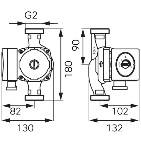 Ferro Pompa obiegowa elektroniczna GPA II 32-6-180 0606W