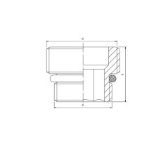 PERFEXIM NYPEL 8021 REDUKCJA DO ZAWORU GRZEJNIKOWEGO KULOWEGO PODWÓJNEGO 1/2" X 3/4" 20-104-2000-000