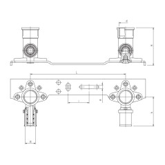 PERFEXIM LISTWA MONTAŻOWA DO BATERII L-150 PEX 62-913-0150-000