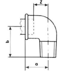 FITTING Kolano nakrętno wkrętne STRONG Czarne A4 GW x GZ 6/4" FIT 92C-6/4