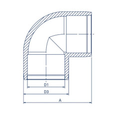 FOX Kolano elektrooporowe 63mm 90° KE9006311