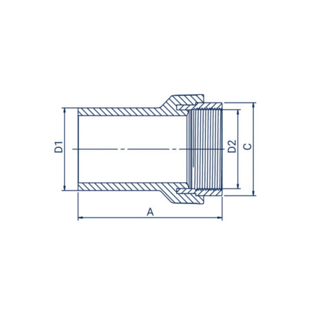 FOX Złączka elektrooporowa 25mm x GW 3/4" AGW025034