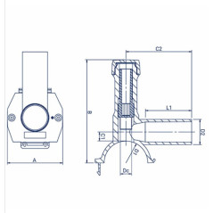 FOX Trójnik siodłowy elektrooporowy z nawiertką 90/32mm TS09003211