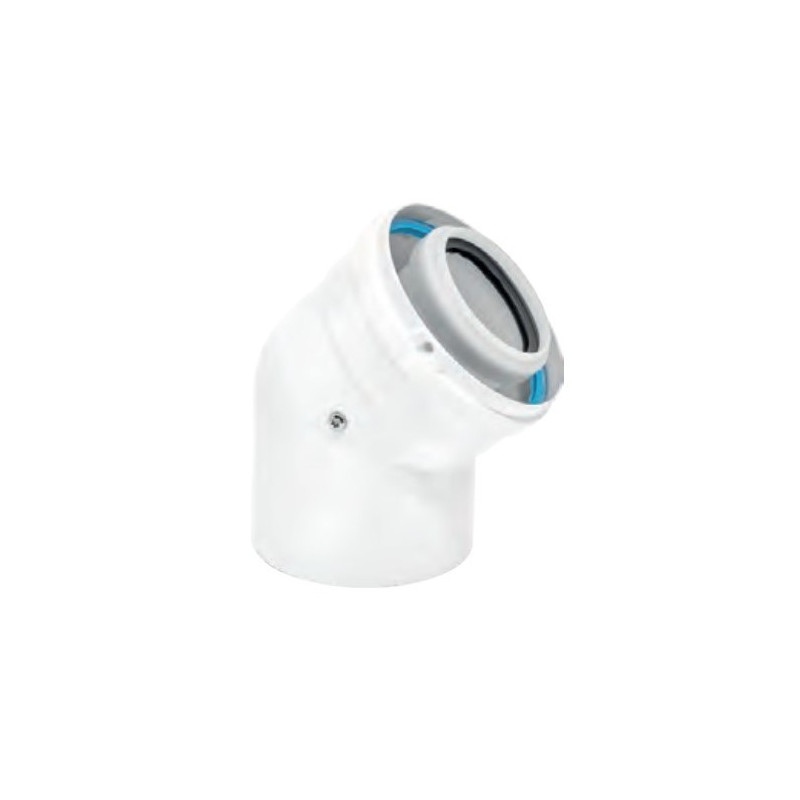 Skoberne Kolano PP-AL 60/100mm 45° 504132 Skoberne Kolano PP-AL 60/100mm 45° 504132