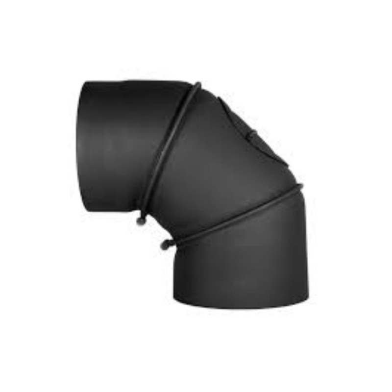 Stahl System Kolano czarne regulowane 0-90° 200mm KOL 200/90 Stahl System Kolano czarne regulowane 0-90° 200mm KOL 200/90