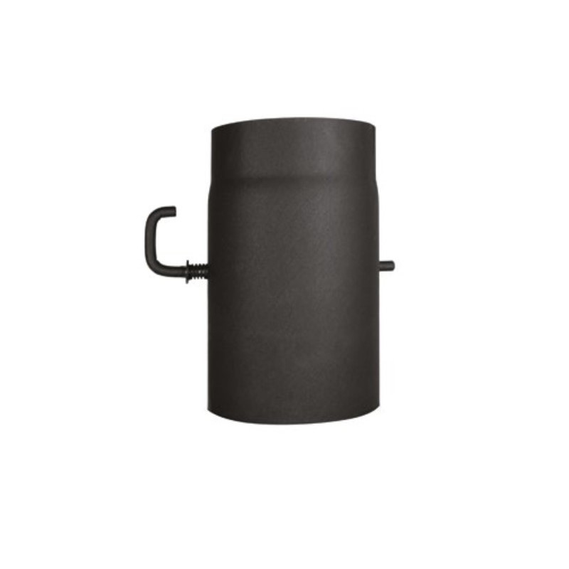 Stahl System Rura czarna z szybrem 25cm 130mm Krótka rączka 15RSZ130/25 Stahl System Rura czarna z szybrem 25cm 130mm Krótka rączka 15RSZ130/25